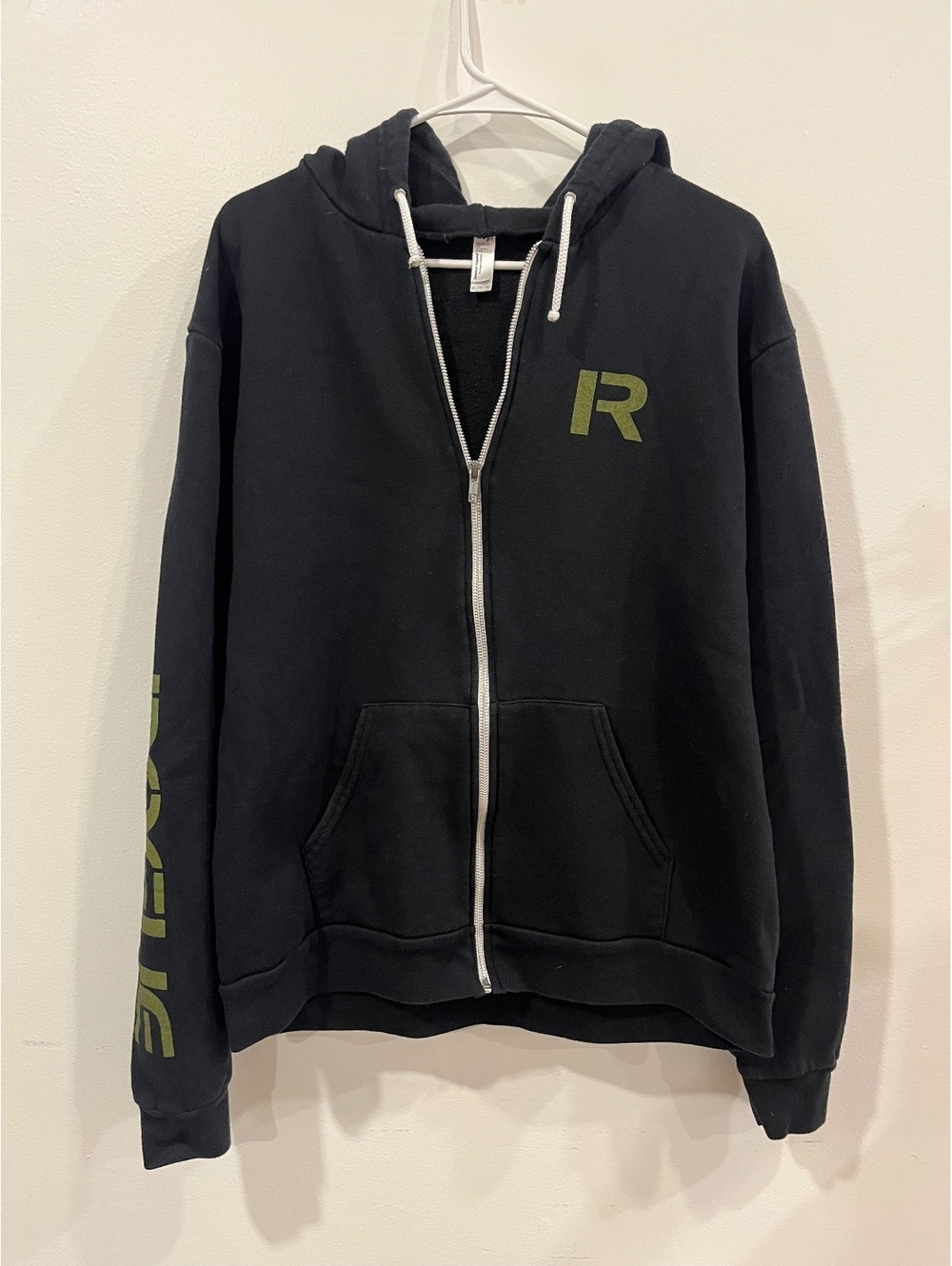 Rogue black zip hoodie American Apparel